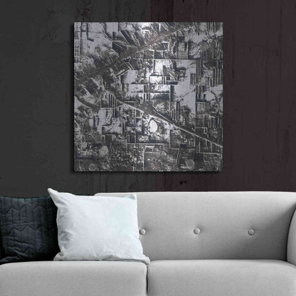 Luxe Metal Art 'Earth as Art: Northern Kazakhstan' Metal Wall Art,36x36