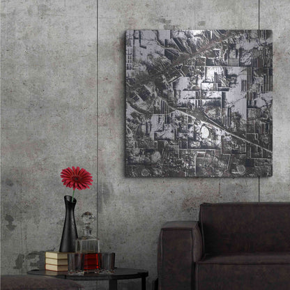 Luxe Metal Art 'Earth as Art: Northern Kazakhstan' Metal Wall Art,36x36