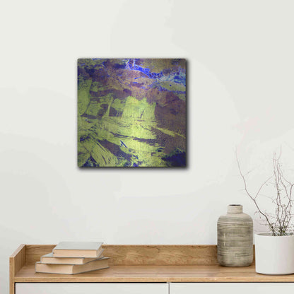 Luxe Metal Art 'Earth as Art: Lake Amadeus' Metal Wall Art,12x12