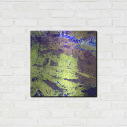 Luxe Metal Art 'Earth as Art: Lake Amadeus' Metal Wall Art,24x24