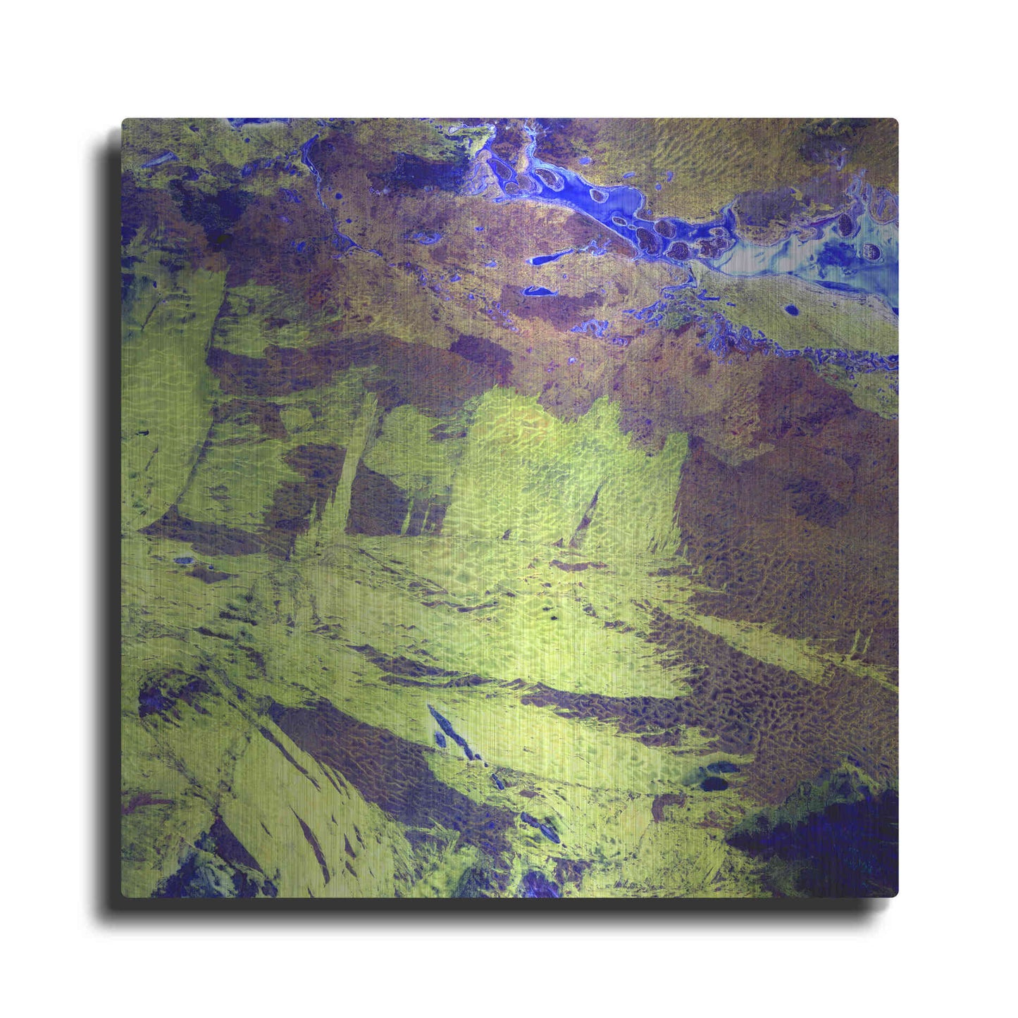 Luxe Metal Art 'Earth as Art: Lake Amadeus' Metal Wall Art