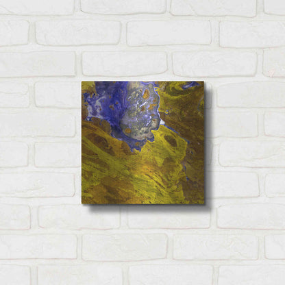 Luxe Metal Art 'Earth as Art: Lake Disappointment' Metal Wall Art,12x12