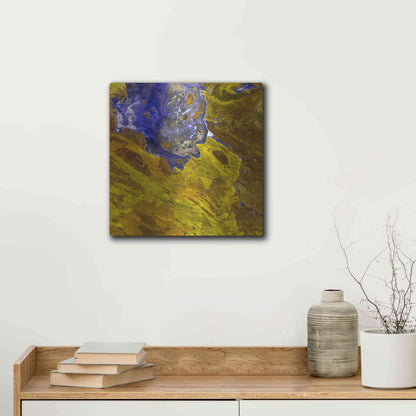 Luxe Metal Art 'Earth as Art: Lake Disappointment' Metal Wall Art,12x12