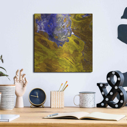 Luxe Metal Art 'Earth as Art: Lake Disappointment' Metal Wall Art,12x12