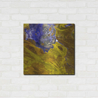 Luxe Metal Art 'Earth as Art: Lake Disappointment' Metal Wall Art,24x24