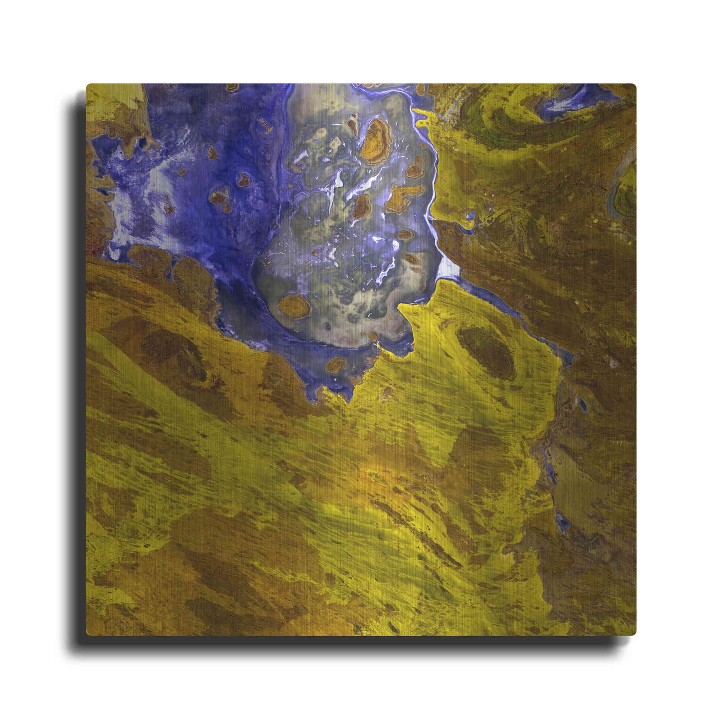 Luxe Metal Art 'Earth as Art: Lake Disappointment' Metal Wall Art