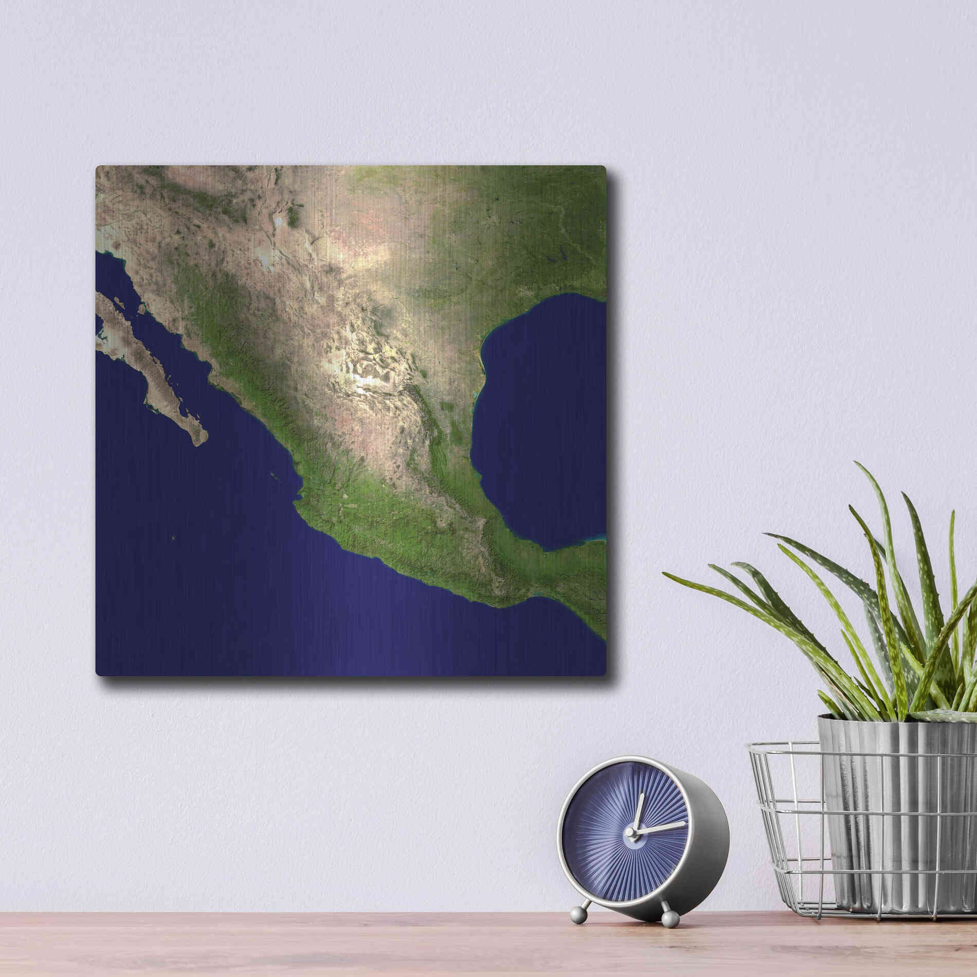 Luxe Metal Art 'Earth as Art: Mexico and Central America' Metal Wall Art,12x12
