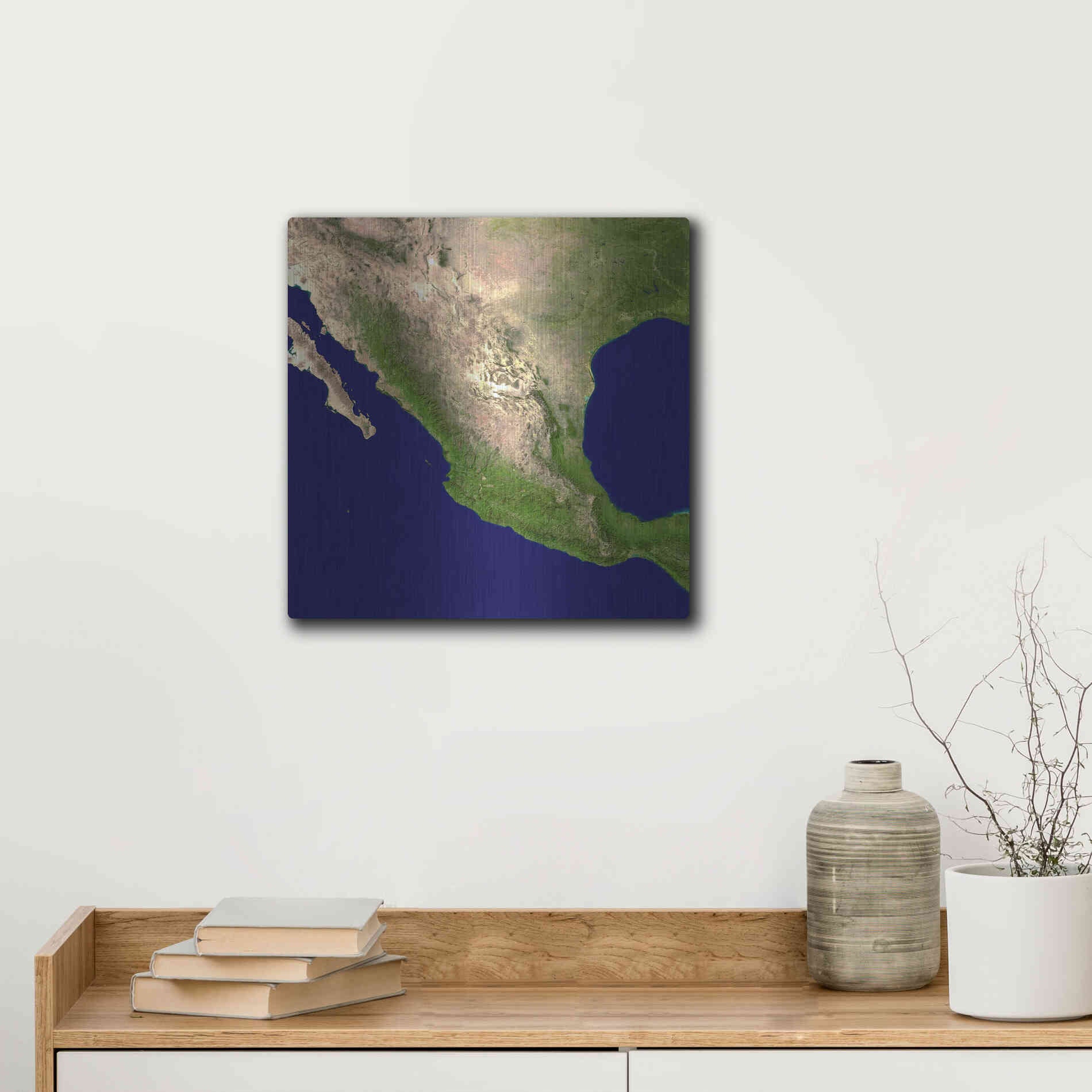 Luxe Metal Art 'Earth as Art: Mexico and Central America' Metal Wall Art,12x12