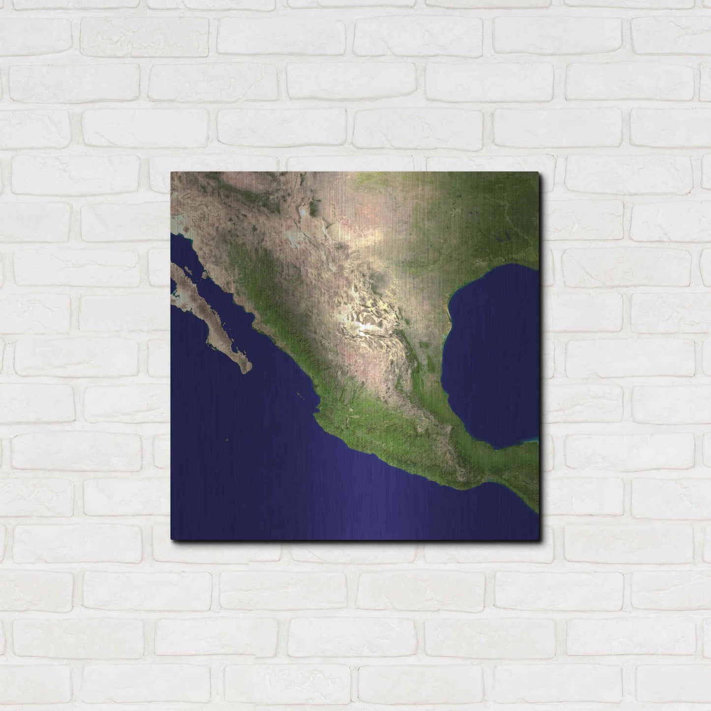 Luxe Metal Art 'Earth as Art: Mexico and Central America' Metal Wall Art,24x24