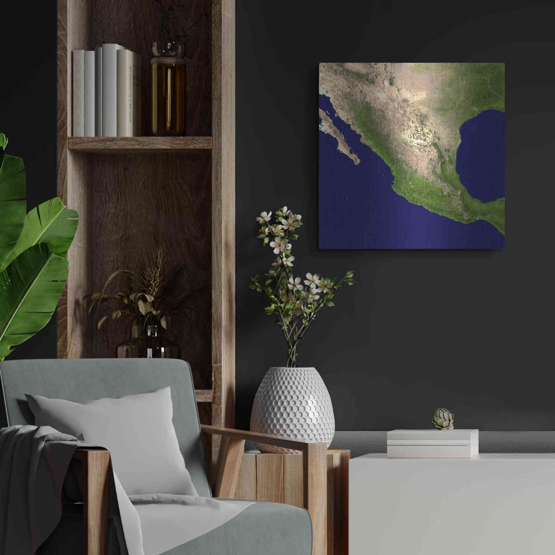 Luxe Metal Art 'Earth as Art: Mexico and Central America' Metal Wall Art,24x24