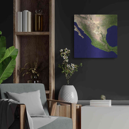 Luxe Metal Art 'Earth as Art: Mexico and Central America' Metal Wall Art,24x24