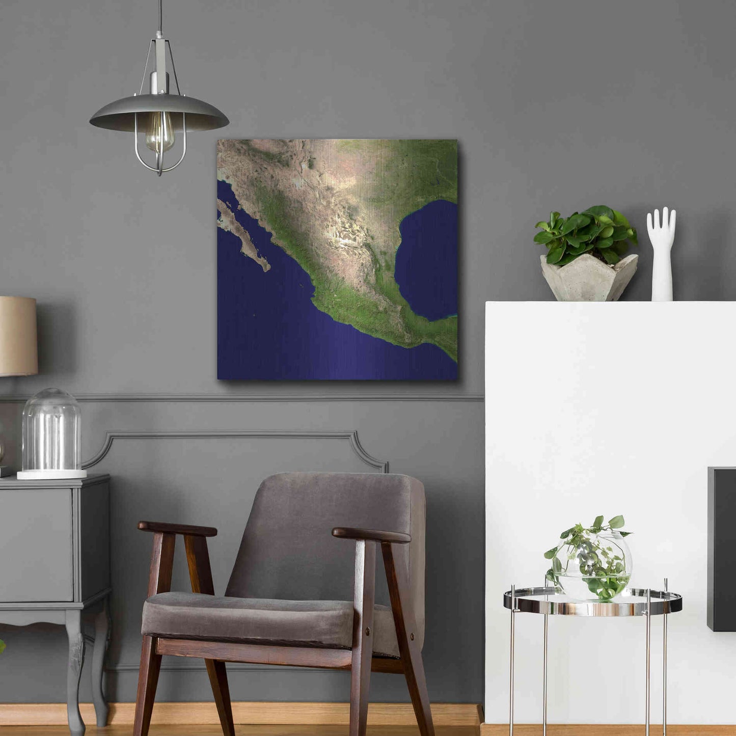 Luxe Metal Art 'Earth as Art: Mexico and Central America' Metal Wall Art,24x24