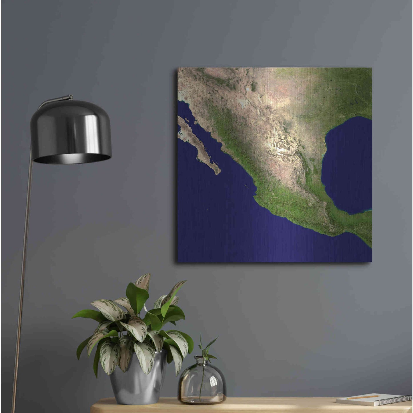 Luxe Metal Art 'Earth as Art: Mexico and Central America' Metal Wall Art,24x24