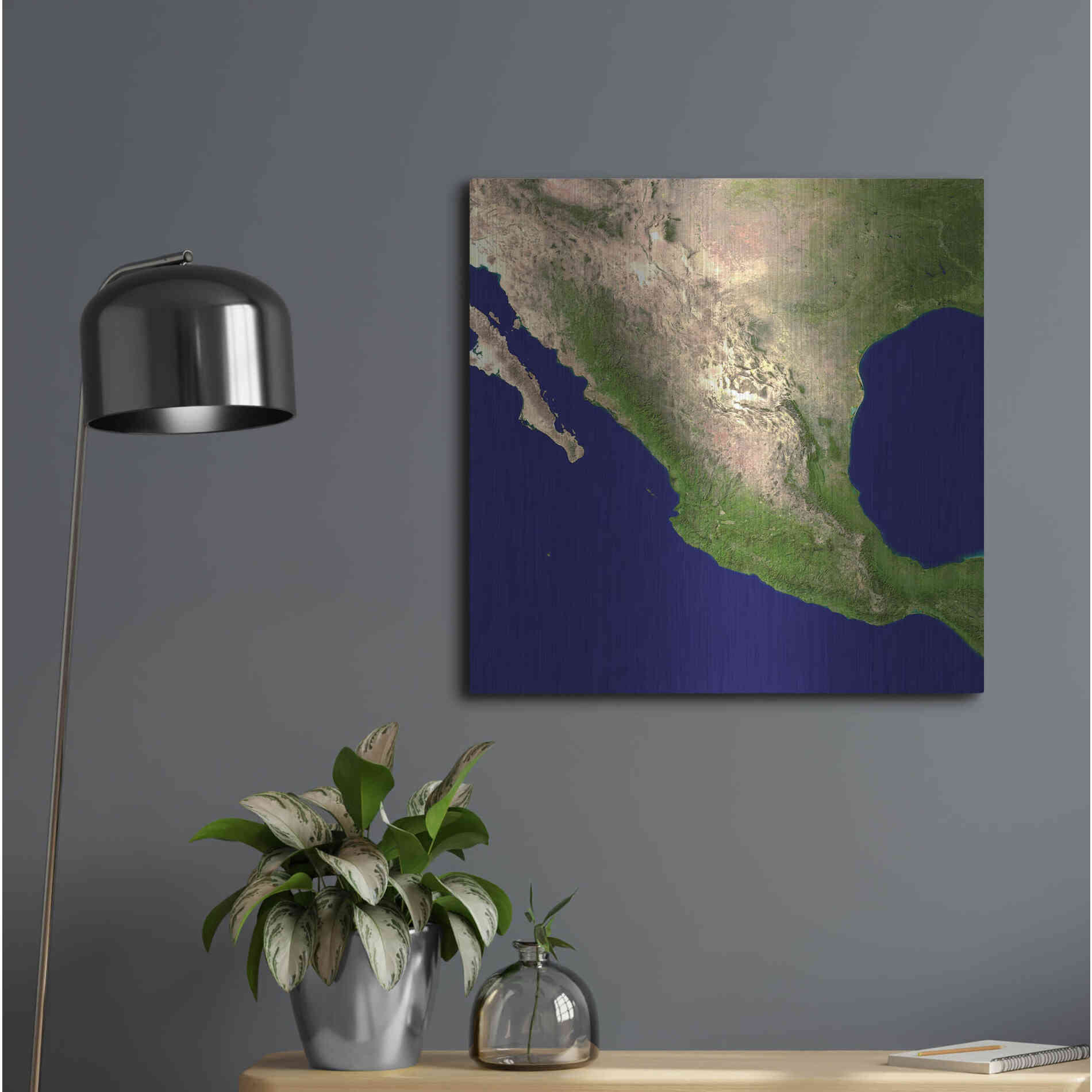 Luxe Metal Art 'Earth as Art: Mexico and Central America' Metal Wall Art,24x24