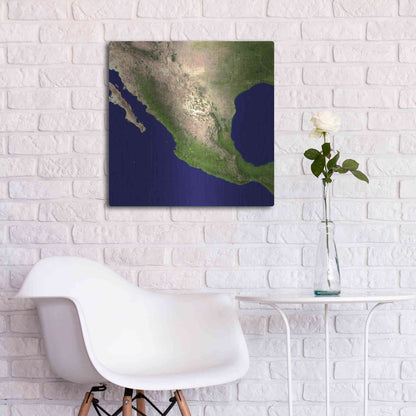 Luxe Metal Art 'Earth as Art: Mexico and Central America' Metal Wall Art,24x24