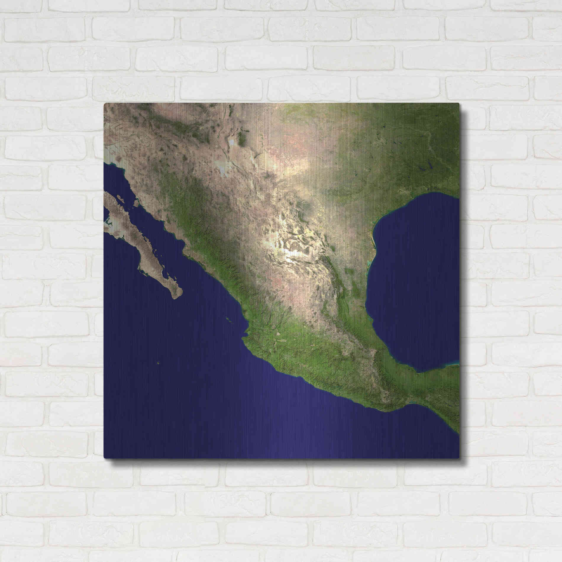 Luxe Metal Art 'Earth as Art: Mexico and Central America' Metal Wall Art,36x36