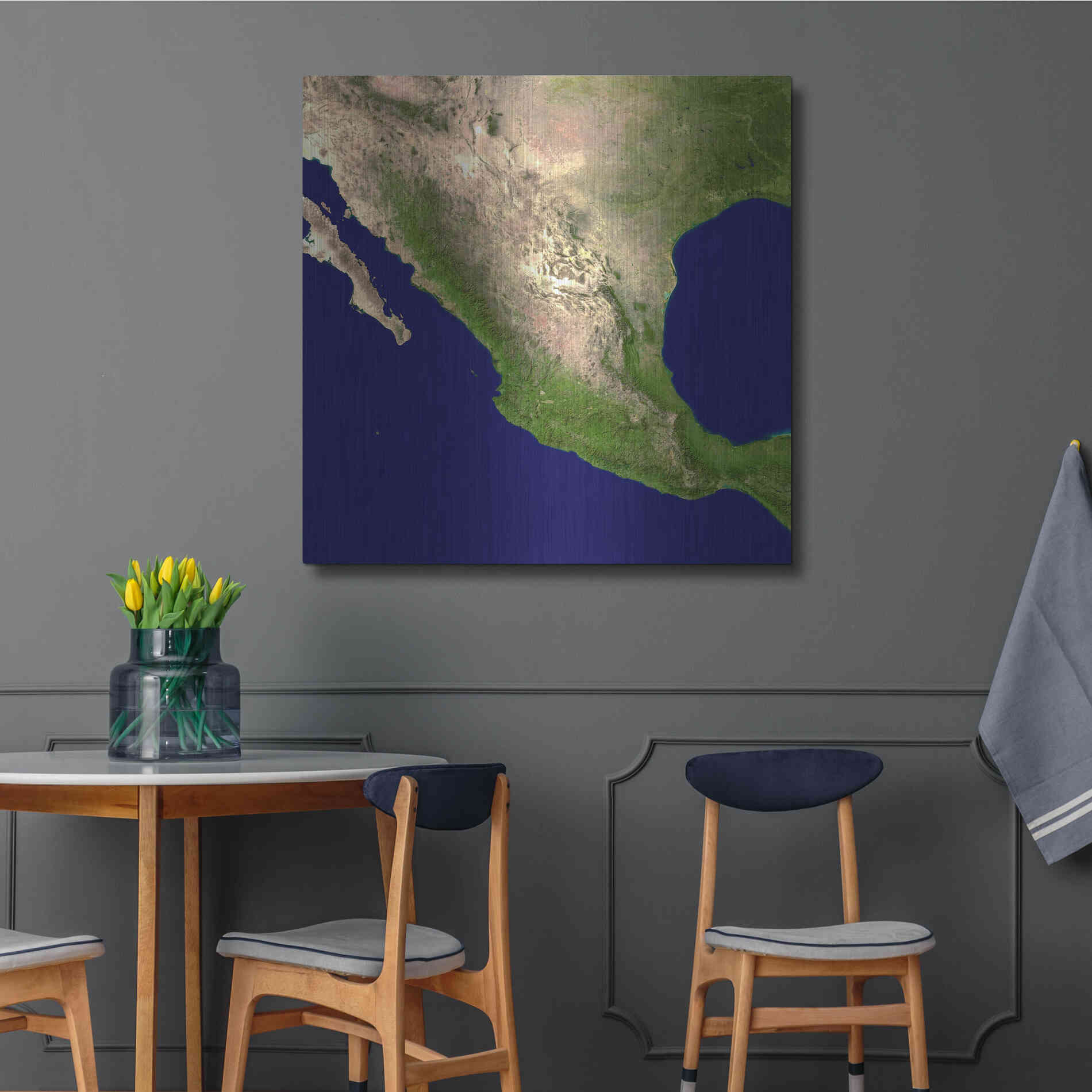 Luxe Metal Art 'Earth as Art: Mexico and Central America' Metal Wall Art,36x36