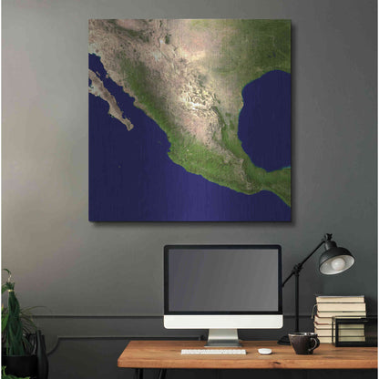 Luxe Metal Art 'Earth as Art: Mexico and Central America' Metal Wall Art,36x36