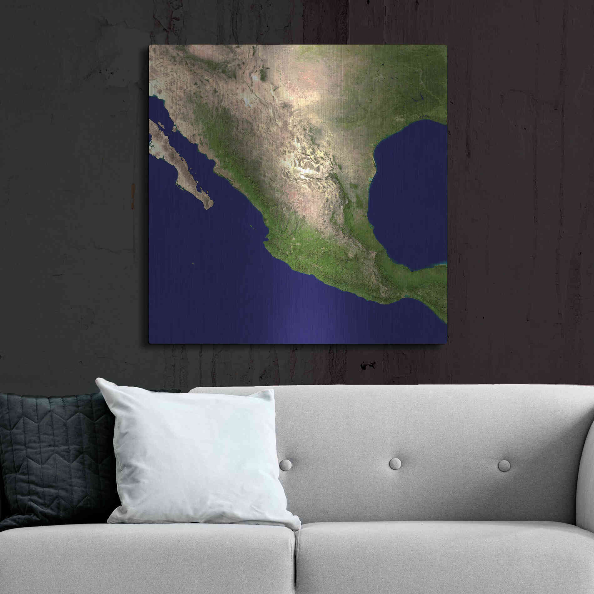 Luxe Metal Art 'Earth as Art: Mexico and Central America' Metal Wall Art,36x36