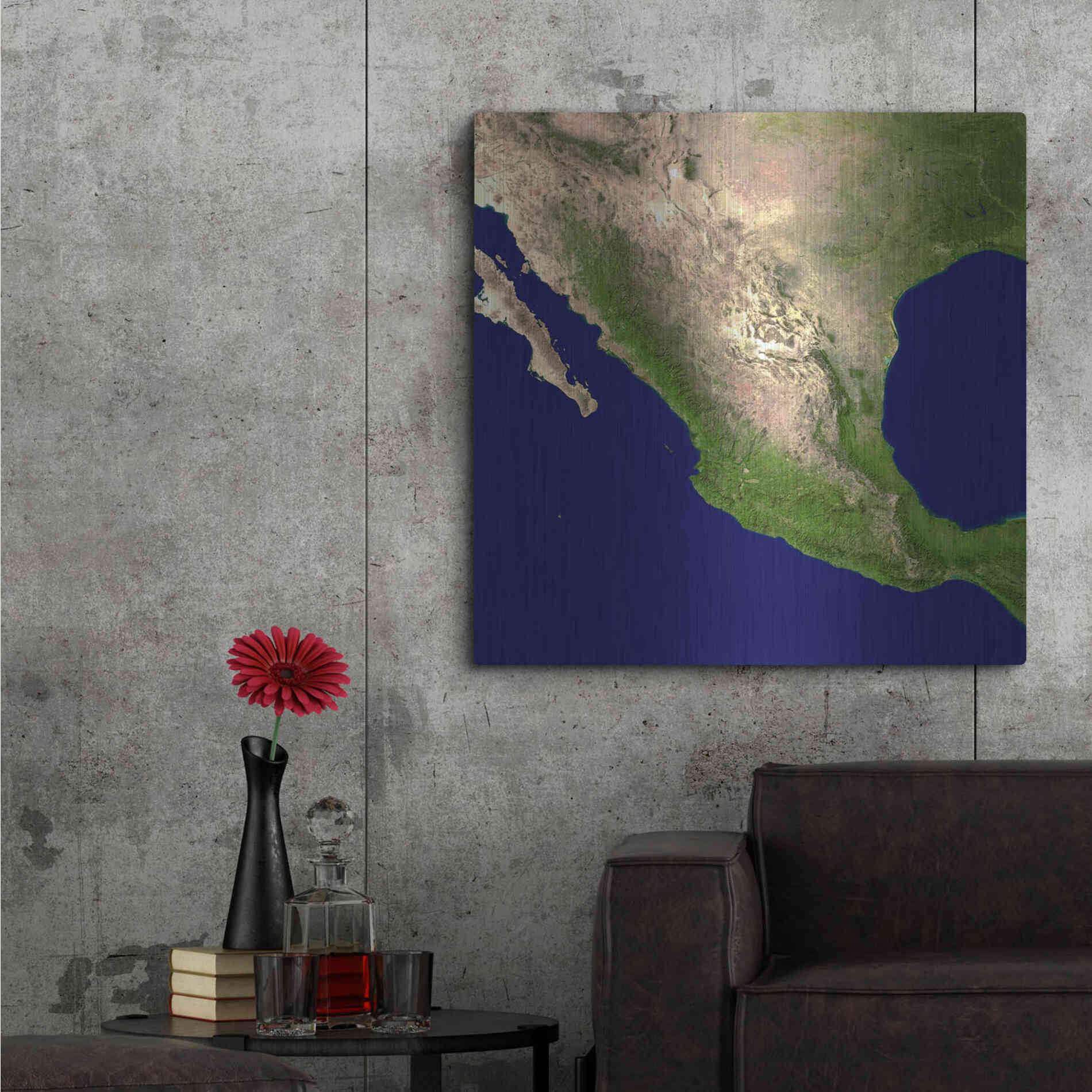 Luxe Metal Art 'Earth as Art: Mexico and Central America' Metal Wall Art,36x36