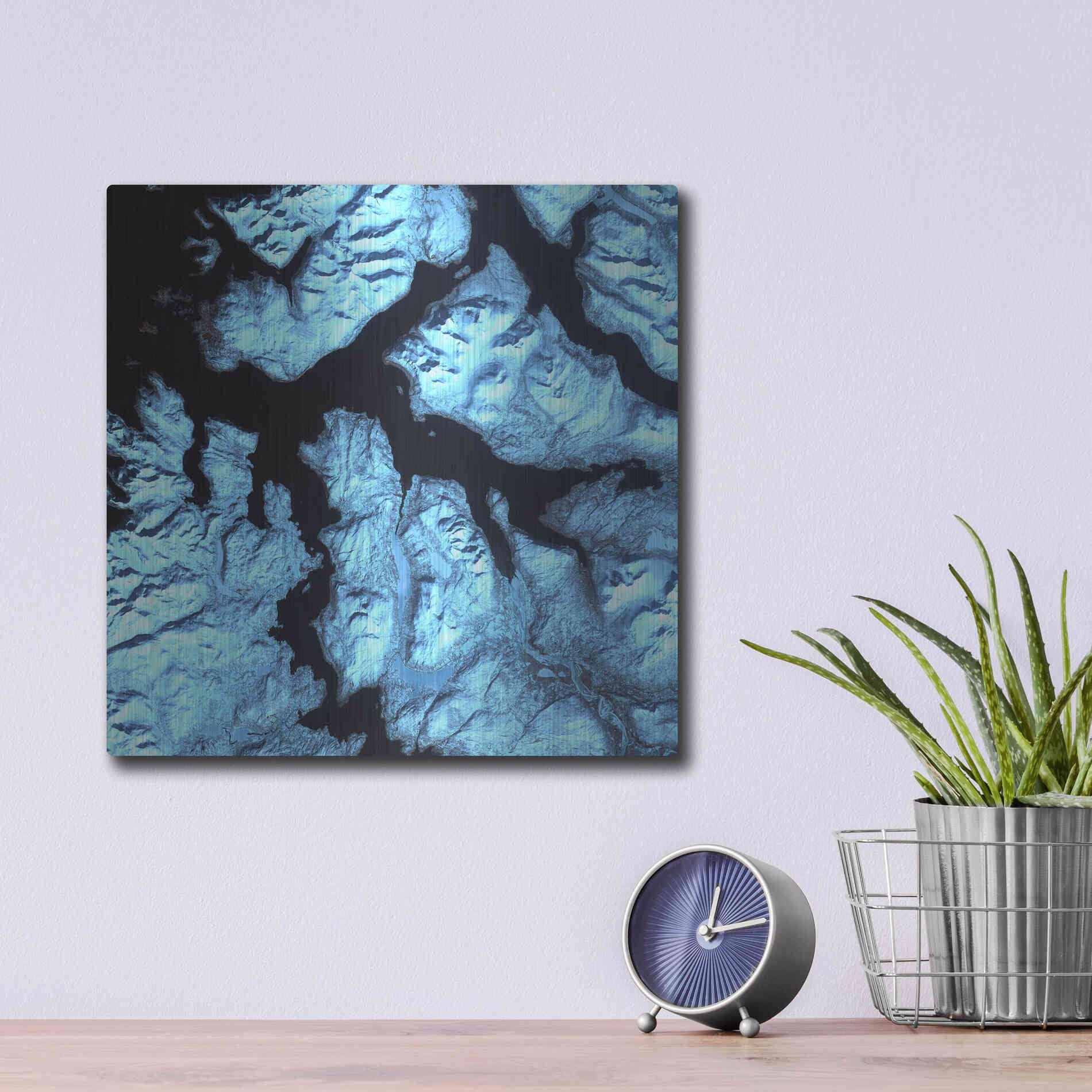 Luxe Metal Art 'Earth as Art: Northern Norway' Metal Wall Art,12x12