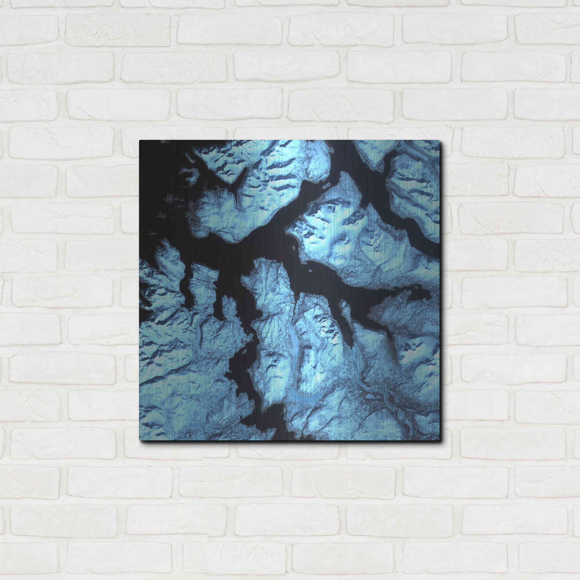 Luxe Metal Art 'Earth as Art: Northern Norway' Metal Wall Art,24x24