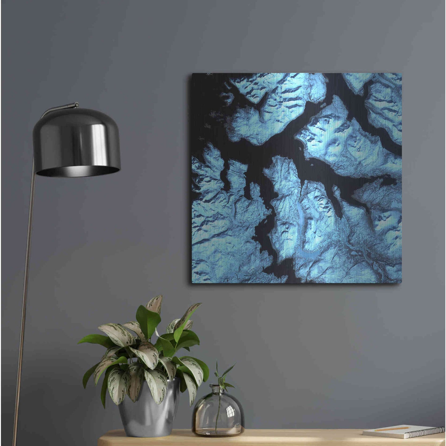 Luxe Metal Art 'Earth as Art: Northern Norway' Metal Wall Art,24x24