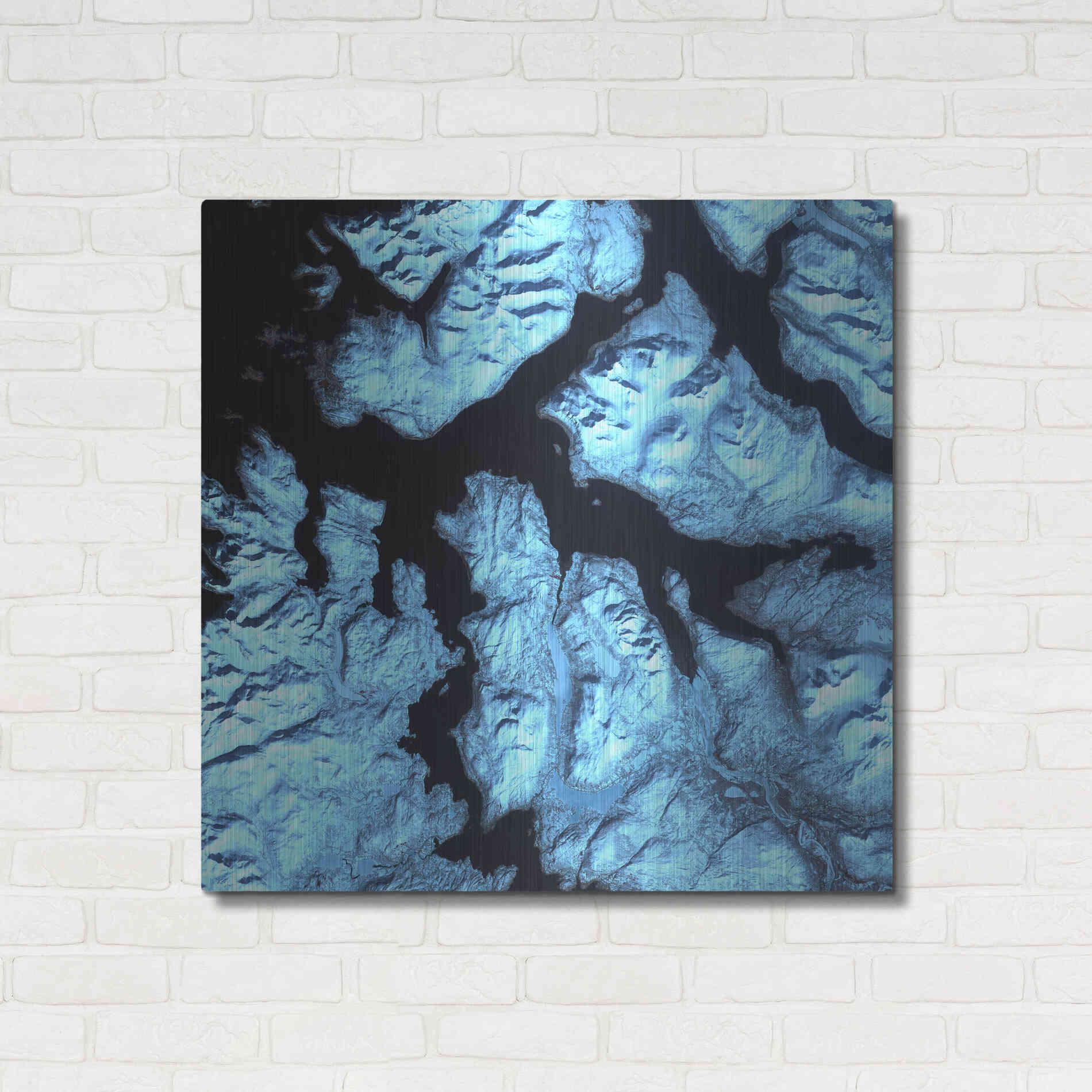 Luxe Metal Art 'Earth as Art: Northern Norway' Metal Wall Art,36x36