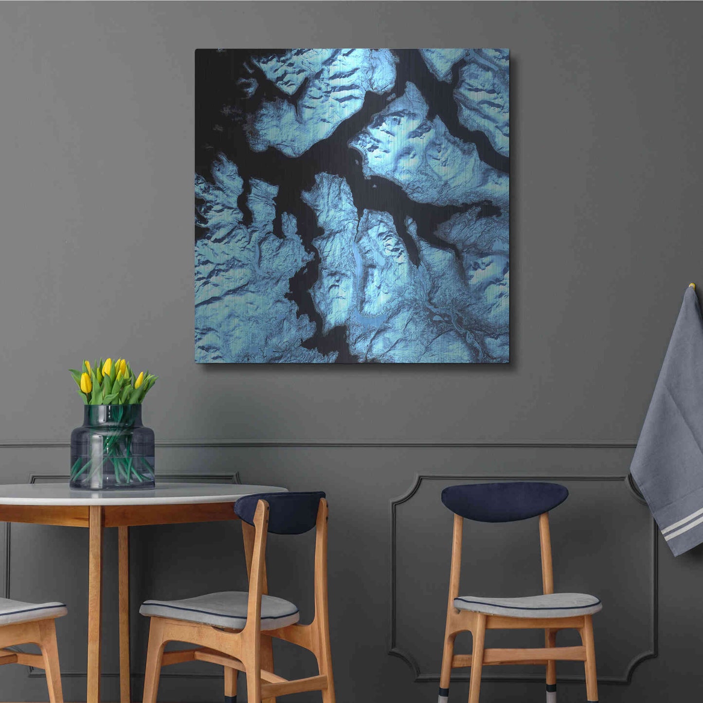 Luxe Metal Art 'Earth as Art: Northern Norway' Metal Wall Art,36x36