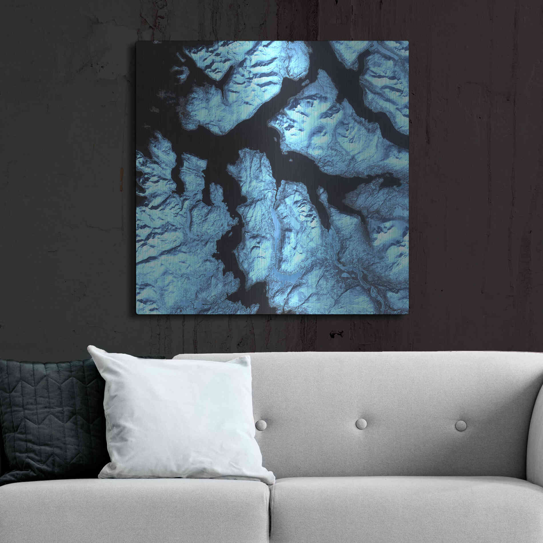 Luxe Metal Art 'Earth as Art: Northern Norway' Metal Wall Art,36x36