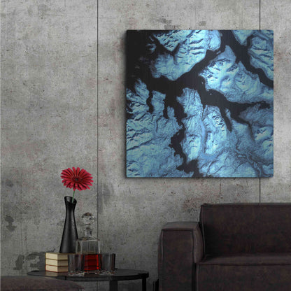 Luxe Metal Art 'Earth as Art: Northern Norway' Metal Wall Art,36x36