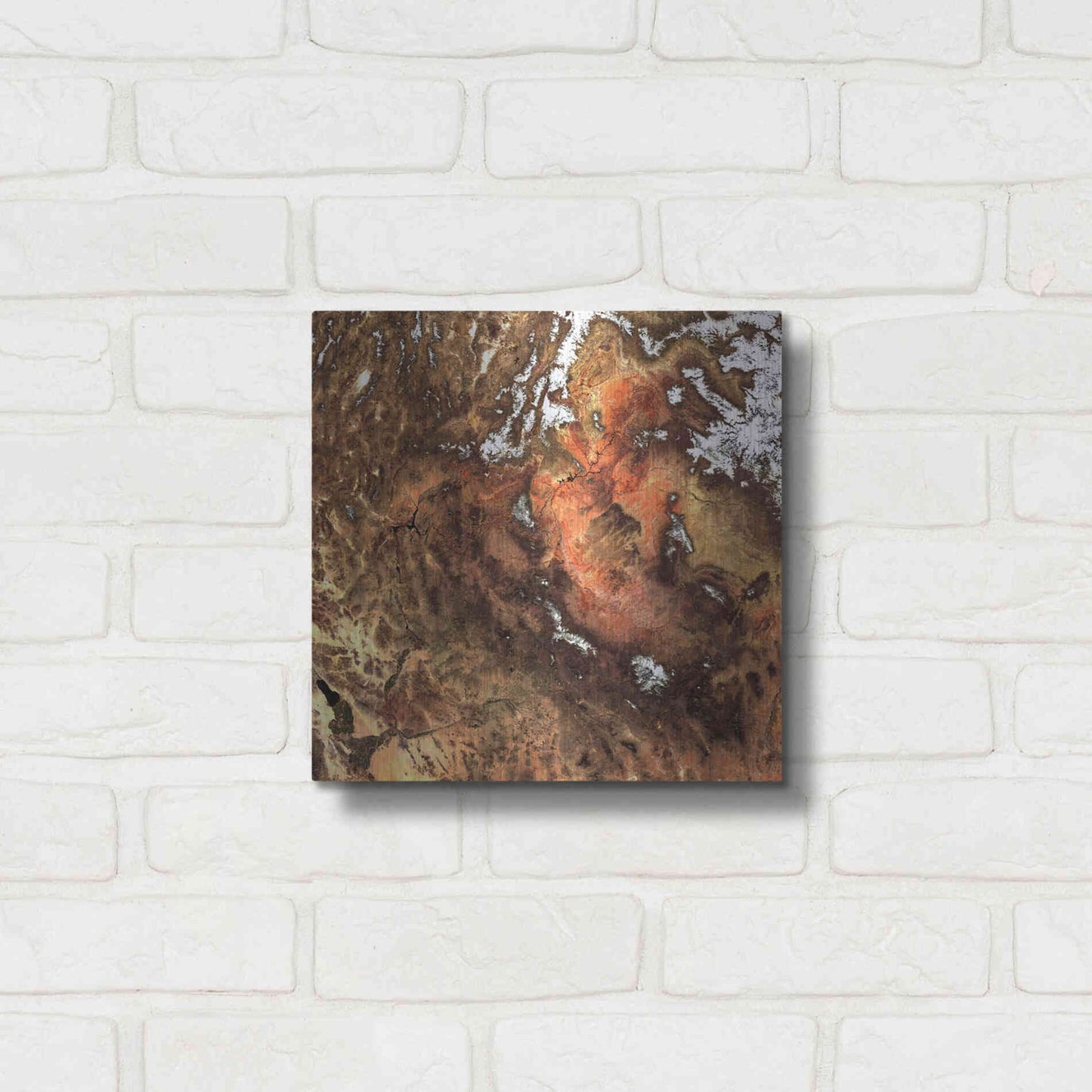 Luxe Metal Art 'Earth as Art: North America' Metal Wall Art,12x12