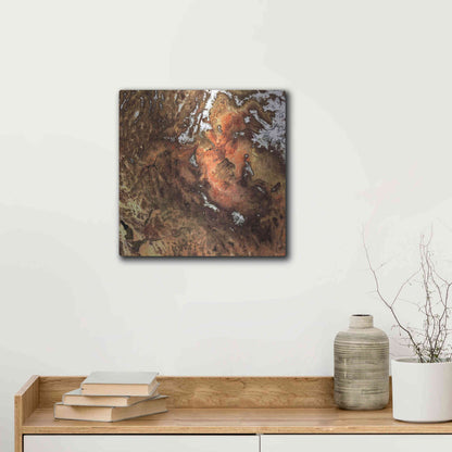 Luxe Metal Art 'Earth as Art: North America' Metal Wall Art,12x12