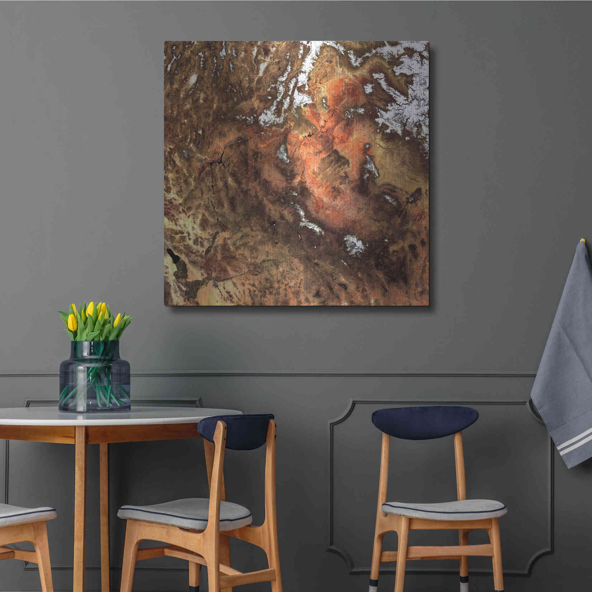 Luxe Metal Art 'Earth as Art: North America' Metal Wall Art,36x36