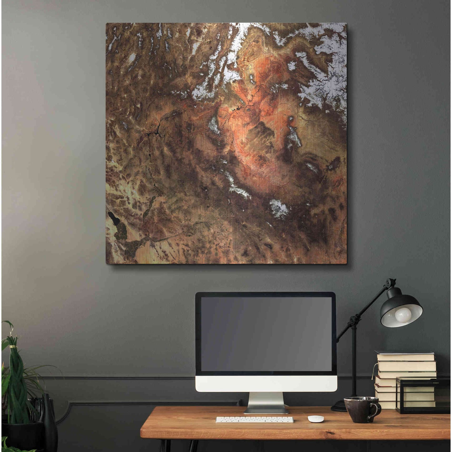 Luxe Metal Art 'Earth as Art: North America' Metal Wall Art,36x36