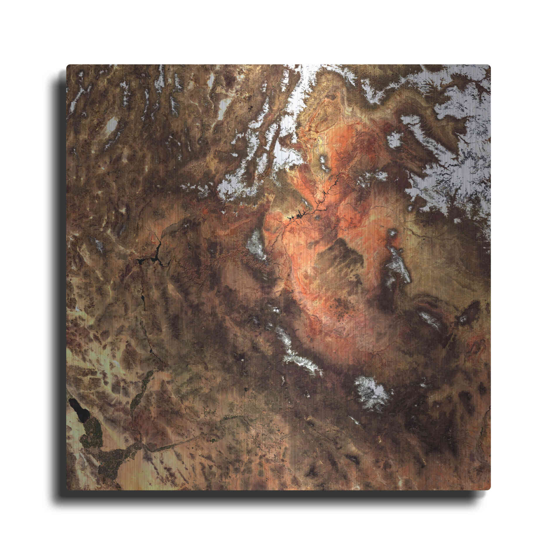 Luxe Metal Art 'Earth as Art: North America' Metal Wall Art