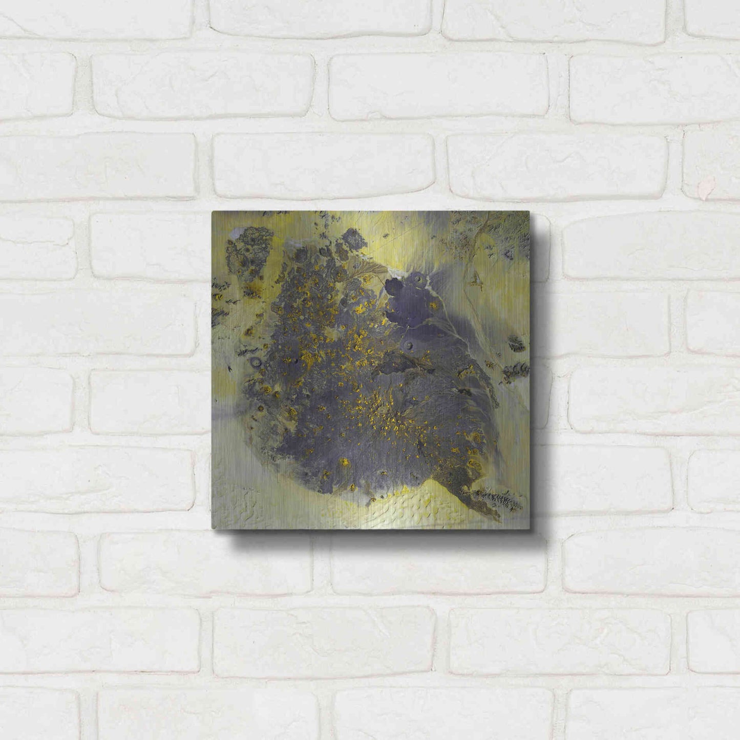 Luxe Metal Art 'Earth as Art: Pinacate Volcano' Metal Wall Art,12x12