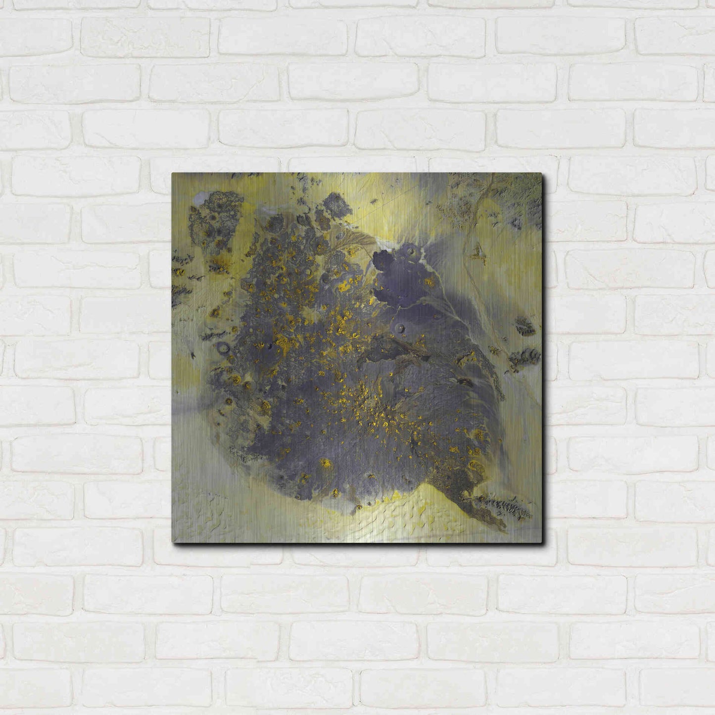 Luxe Metal Art 'Earth as Art: Pinacate Volcano' Metal Wall Art,24x24
