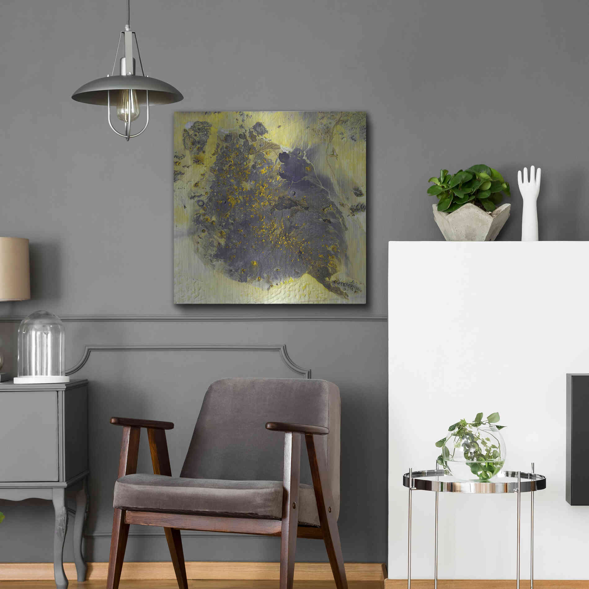 Luxe Metal Art 'Earth as Art: Pinacate Volcano' Metal Wall Art,24x24