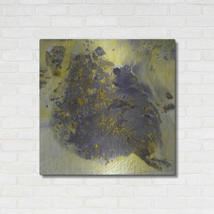 Luxe Metal Art 'Earth as Art: Pinacate Volcano' Metal Wall Art,36x36