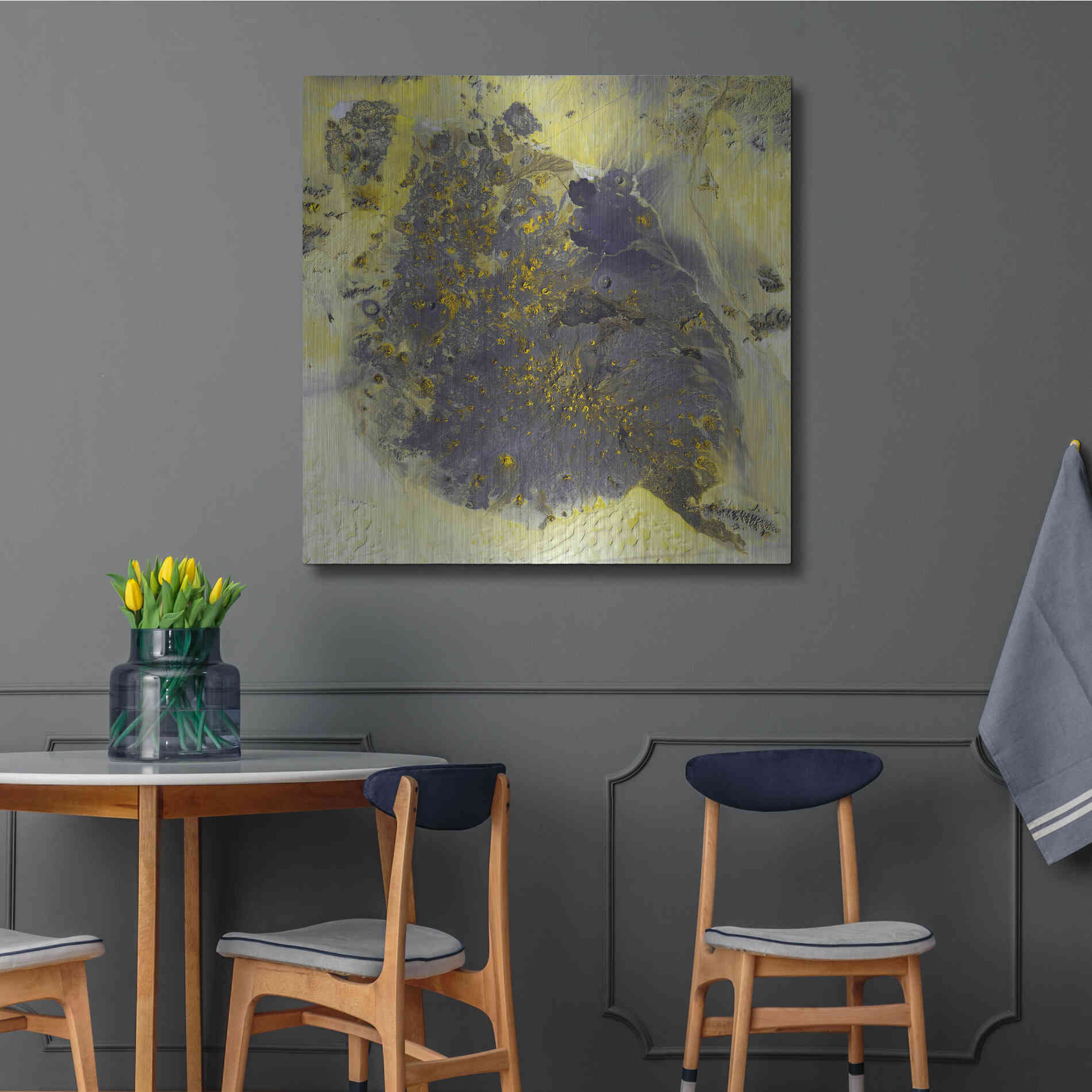 Luxe Metal Art 'Earth as Art: Pinacate Volcano' Metal Wall Art,36x36