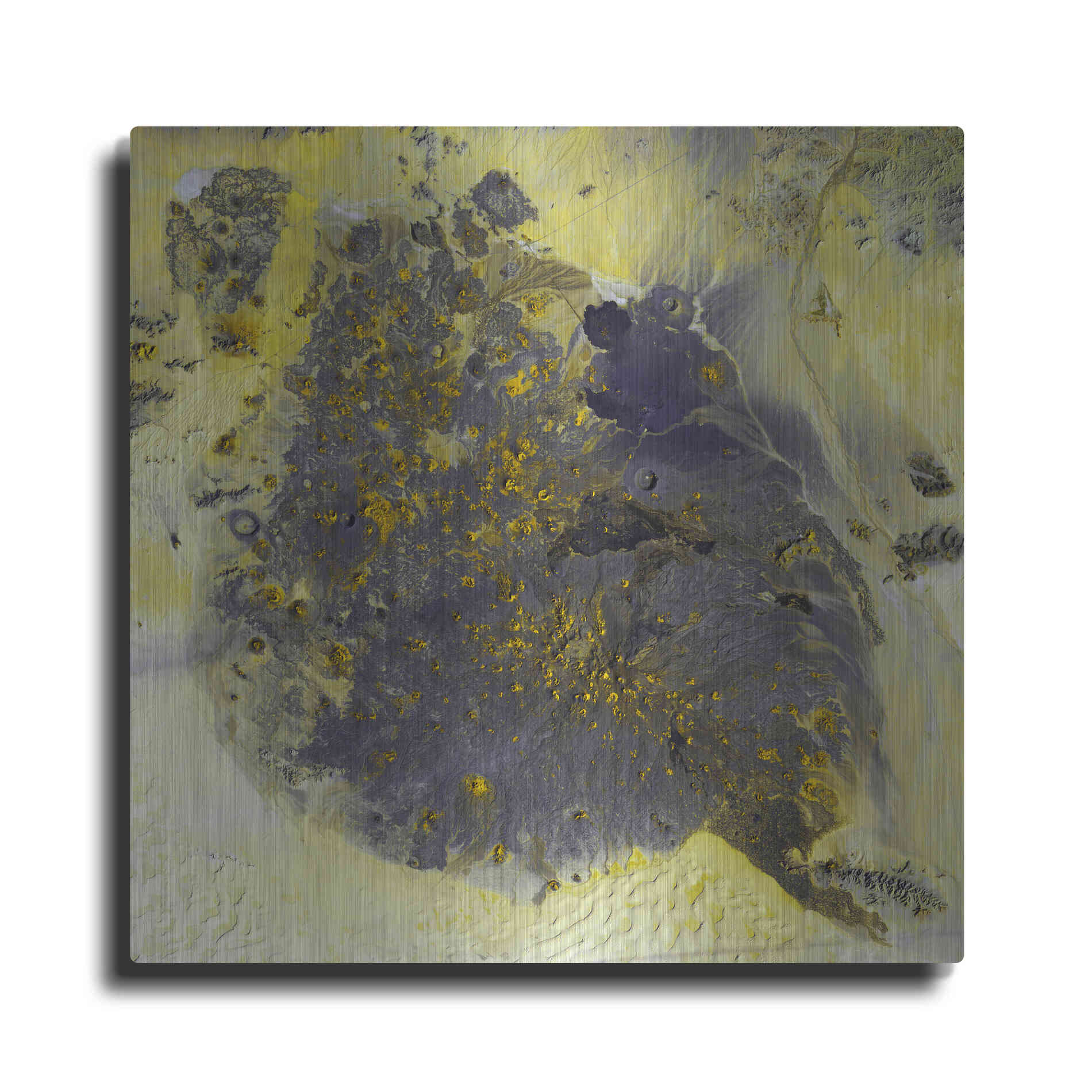 Luxe Metal Art 'Earth as Art: Pinacate Volcano' Metal Wall Art