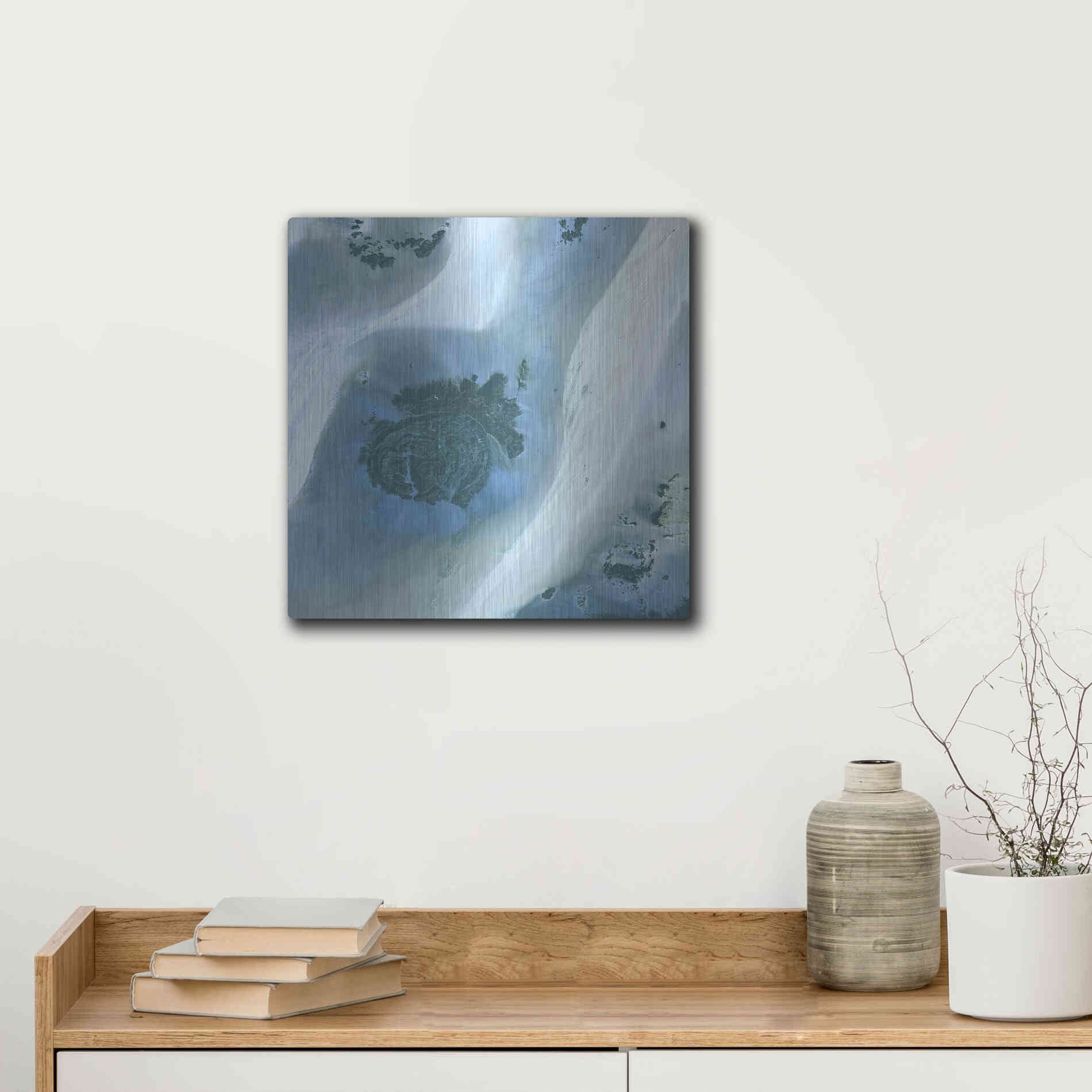 Luxe Metal Art 'Earth as Art: Sahara Desert' Metal Wall Art,12x12