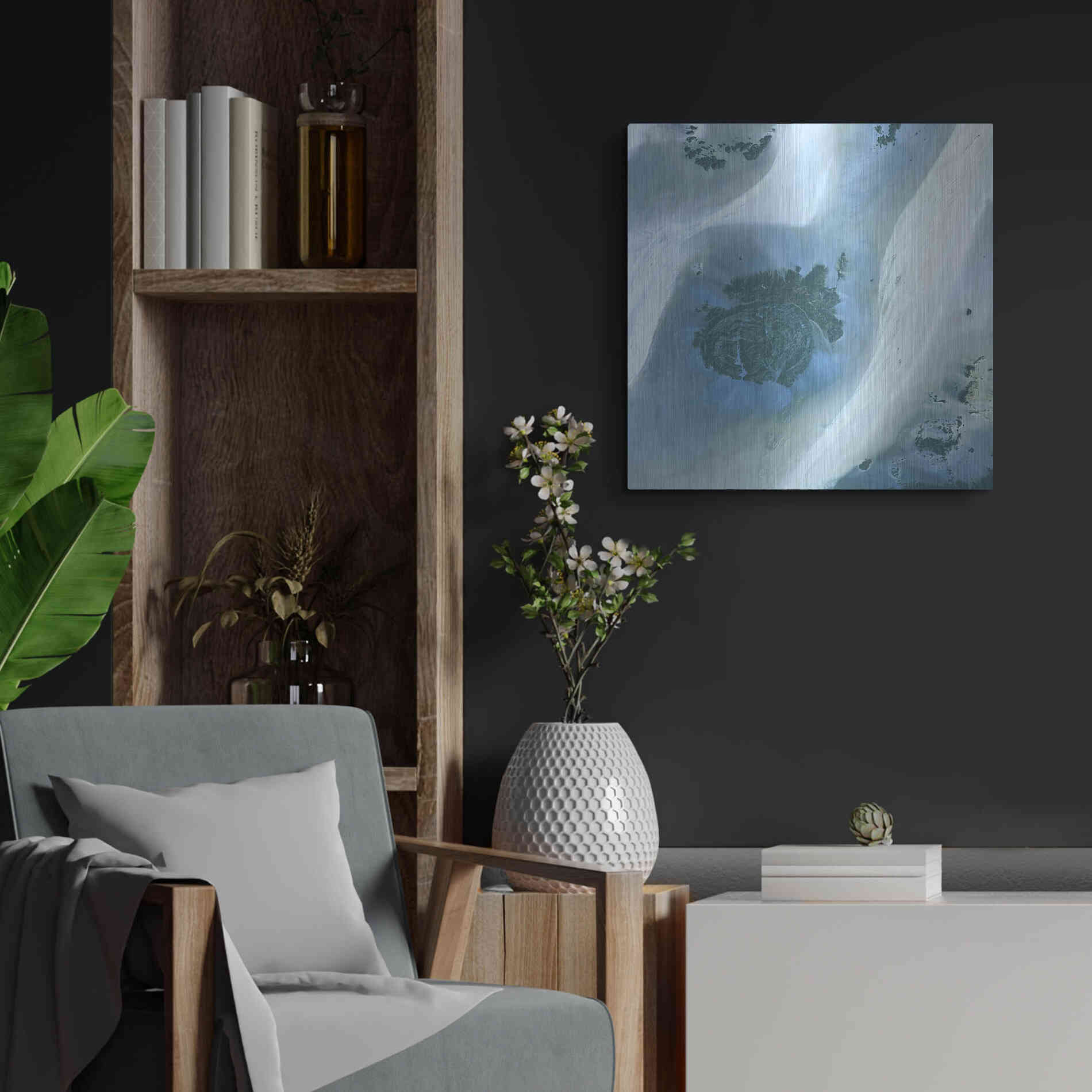 Luxe Metal Art 'Earth as Art: Sahara Desert' Metal Wall Art,24x24