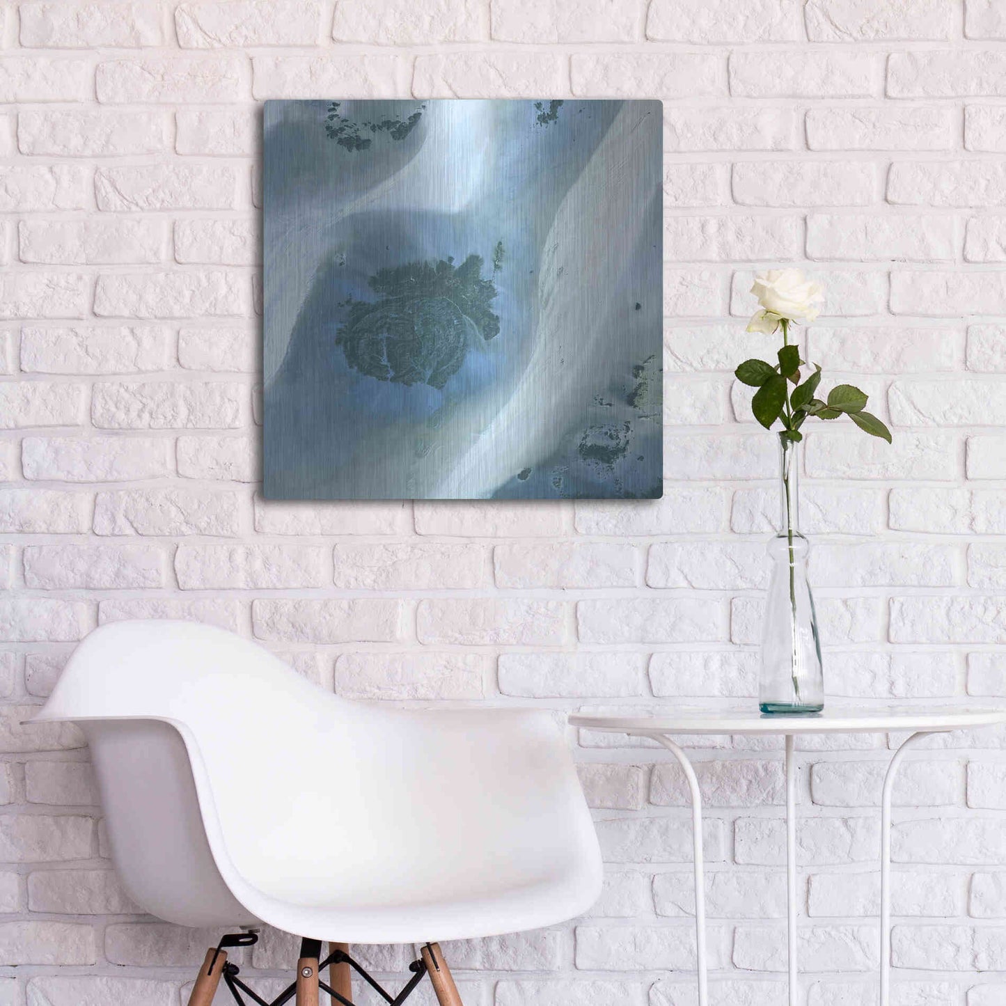 Luxe Metal Art 'Earth as Art: Sahara Desert' Metal Wall Art,24x24