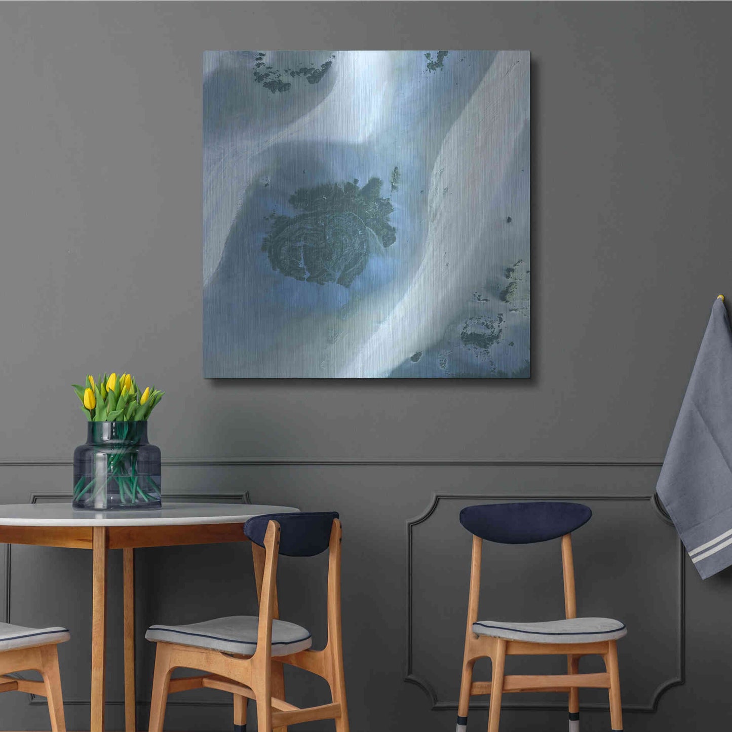 Luxe Metal Art 'Earth as Art: Sahara Desert' Metal Wall Art,36x36