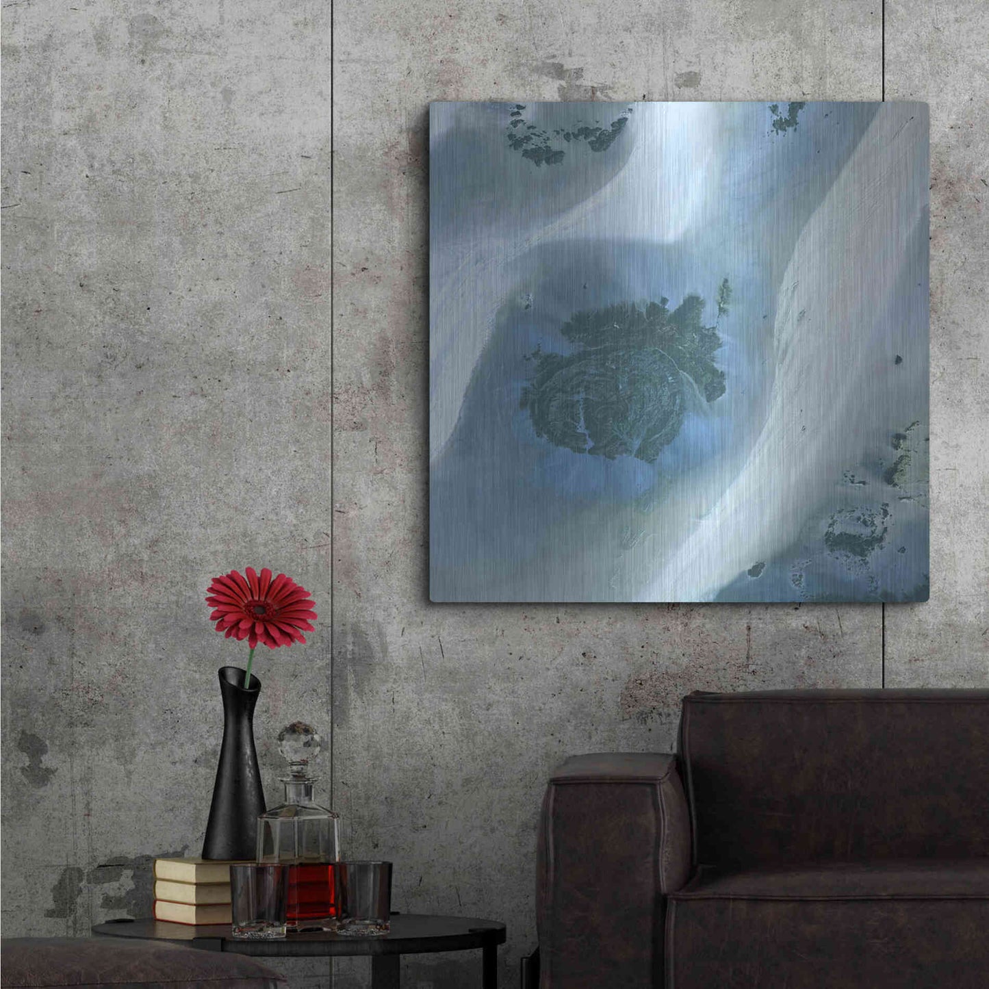 Luxe Metal Art 'Earth as Art: Sahara Desert' Metal Wall Art,36x36