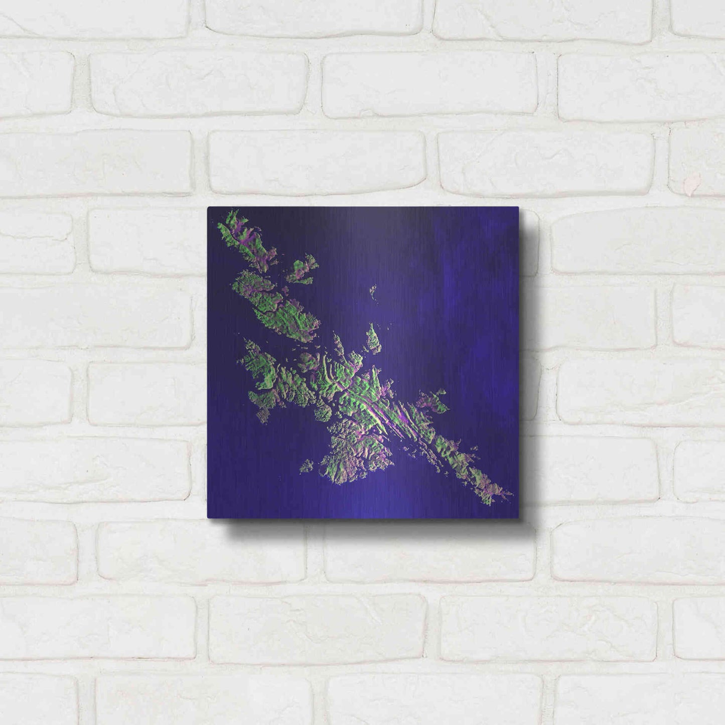 Luxe Metal Art 'Earth as Art: Shetland Islands' Metal Wall Art,12x12