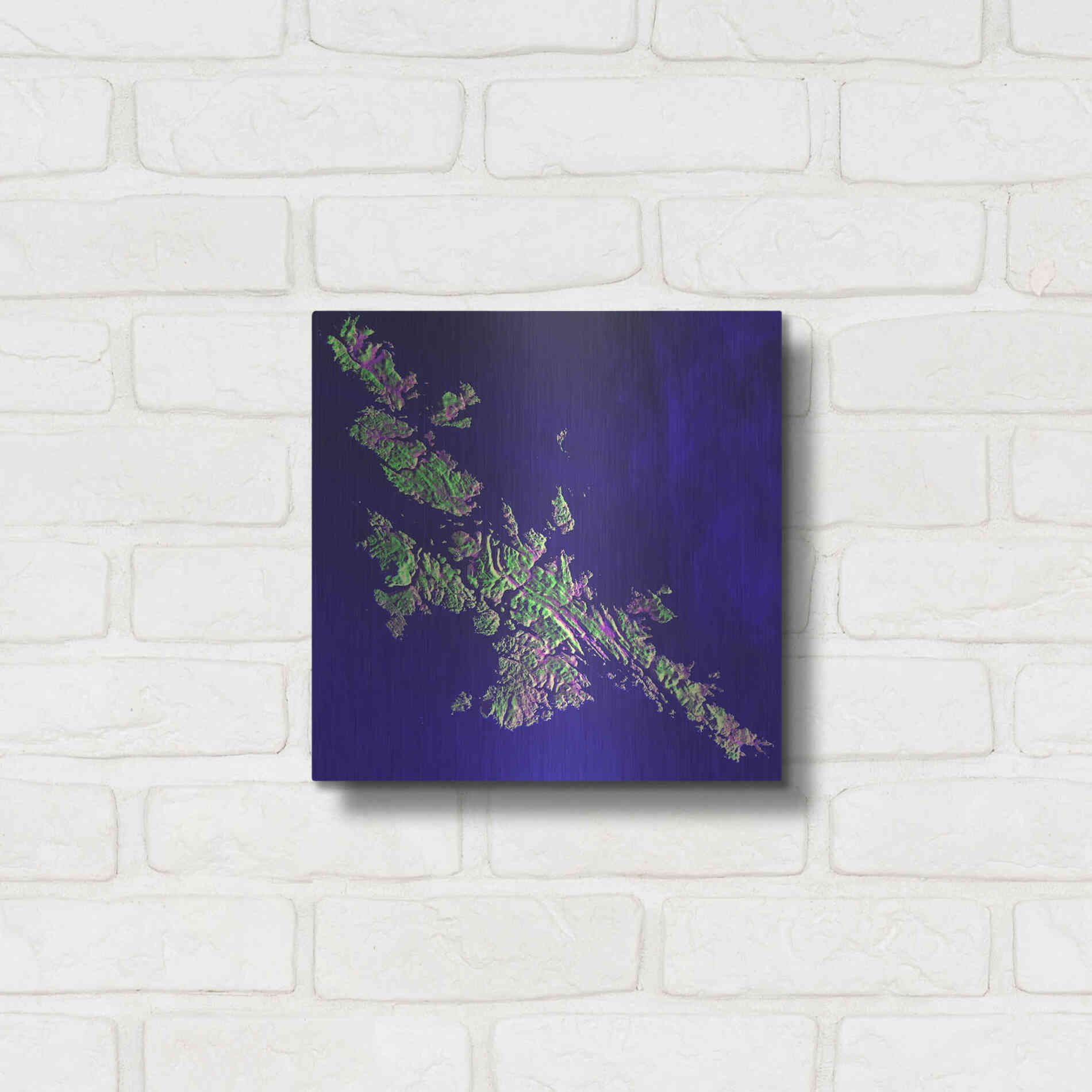 Luxe Metal Art 'Earth as Art: Shetland Islands' Metal Wall Art,12x12