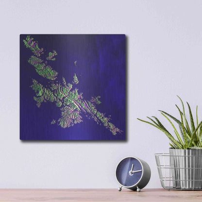 Luxe Metal Art 'Earth as Art: Shetland Islands' Metal Wall Art,12x12